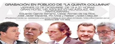 Grabaci&oacute;n el publico de La Quinta Columna.